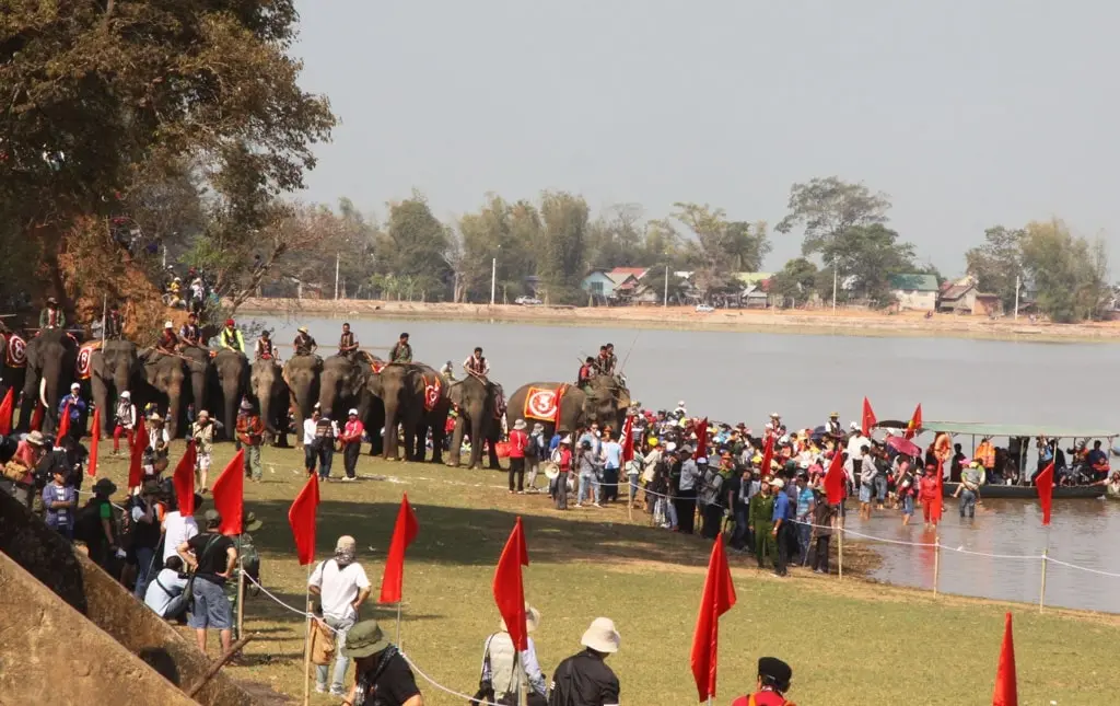 Quang cảnh Lễ hội đua voi
