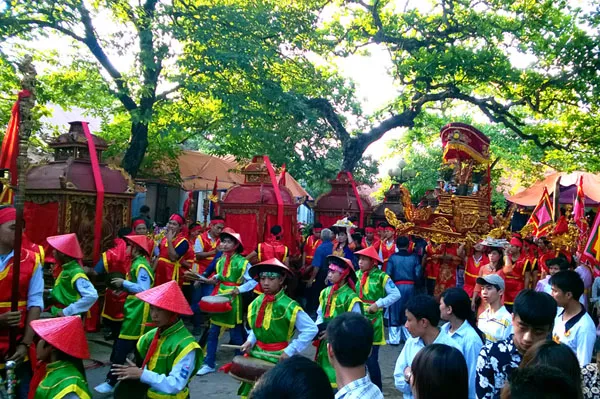 Kiệu Ngọc Hoàng Thượng đế tại Lễ hội đền Đậu An