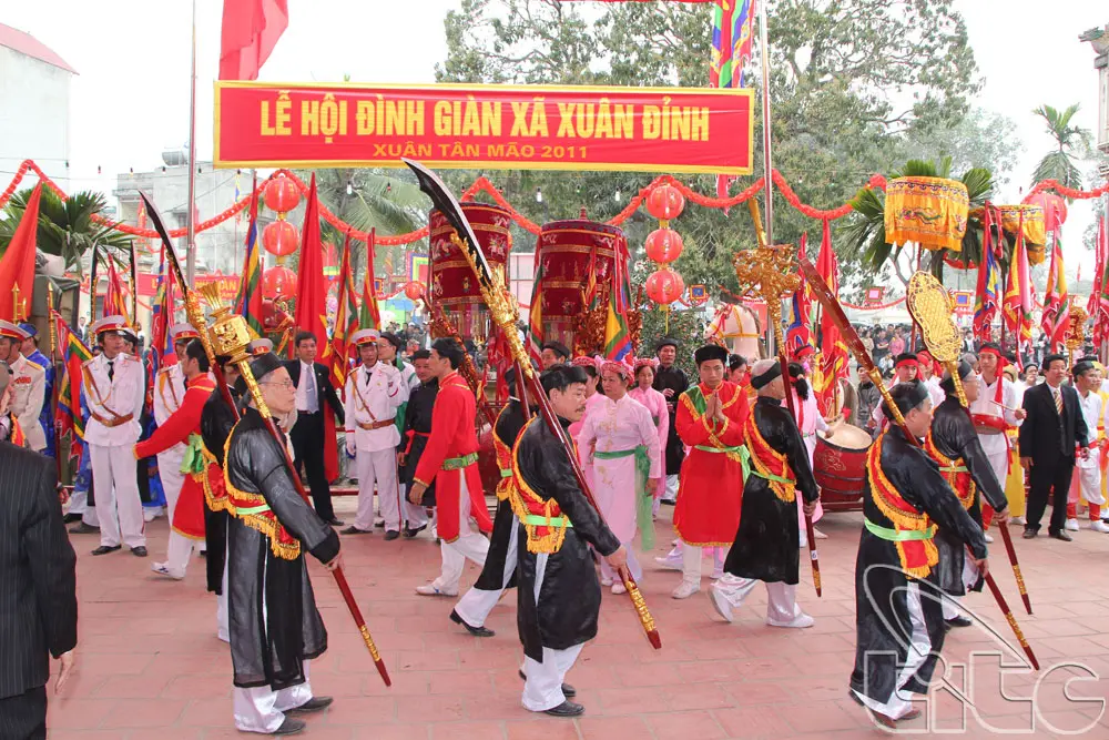 Lễ rước tại Hội đình Giàn