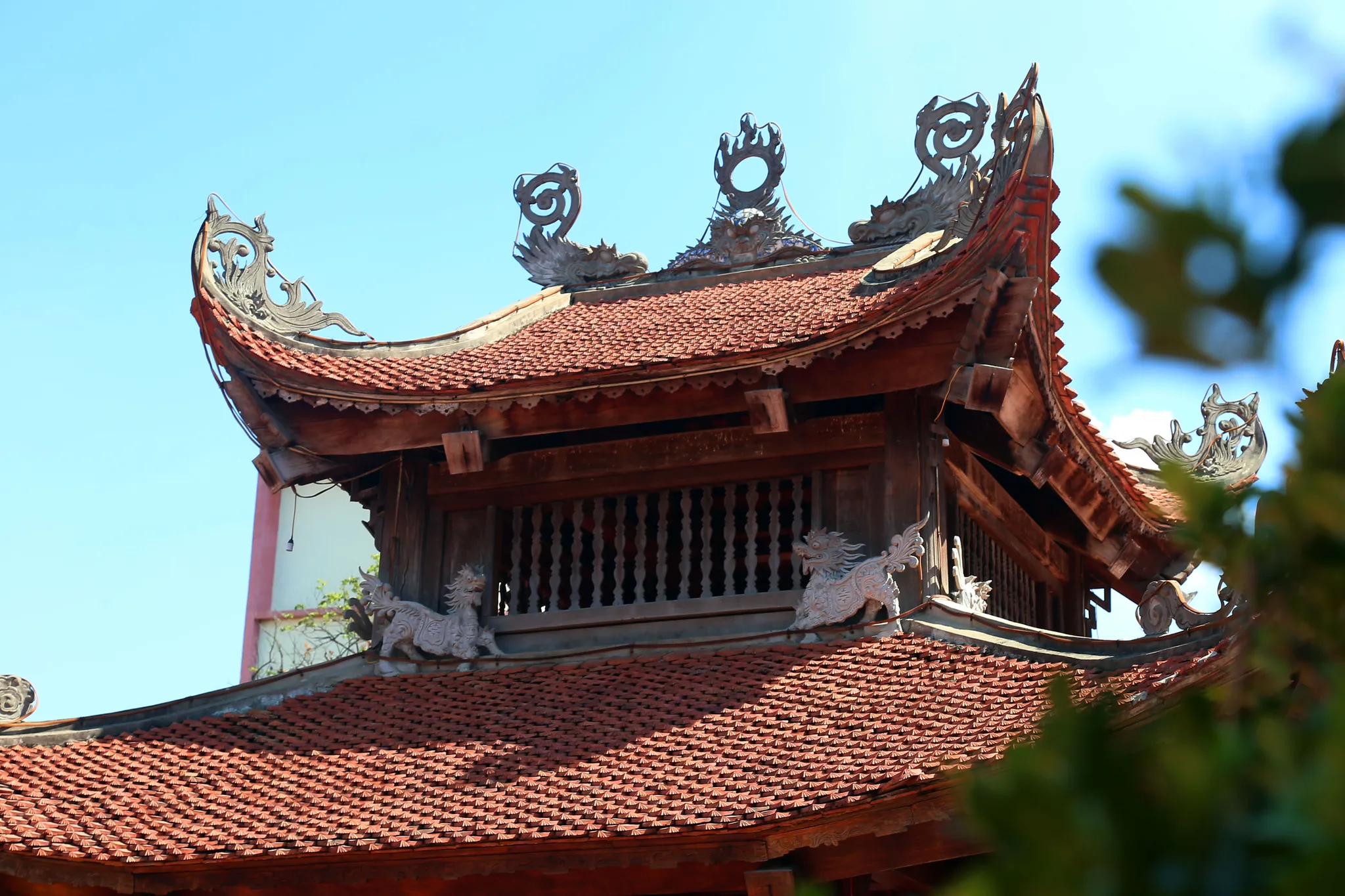 Kiến trúc mái Phương đình đình Tu Hoàng