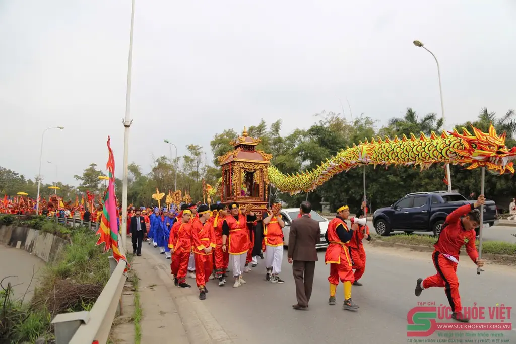 Đoàn rước Lễ hội Đình Phú Xá