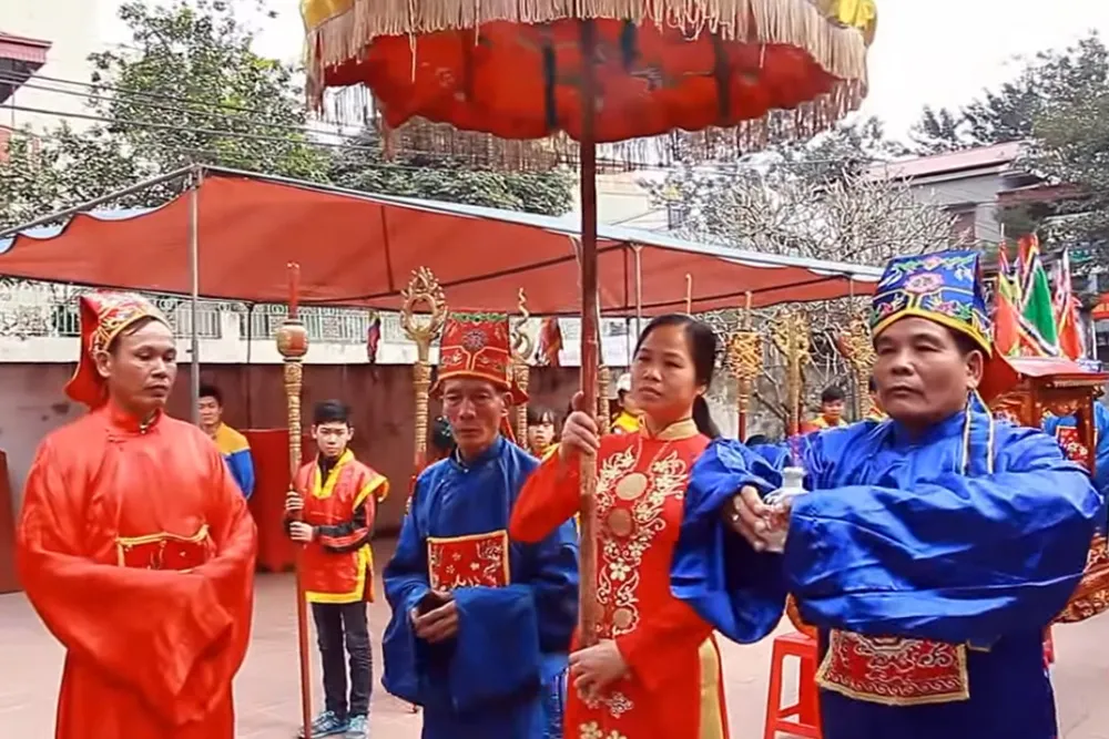 Nghi lễ tại Hội làng Lê Xá