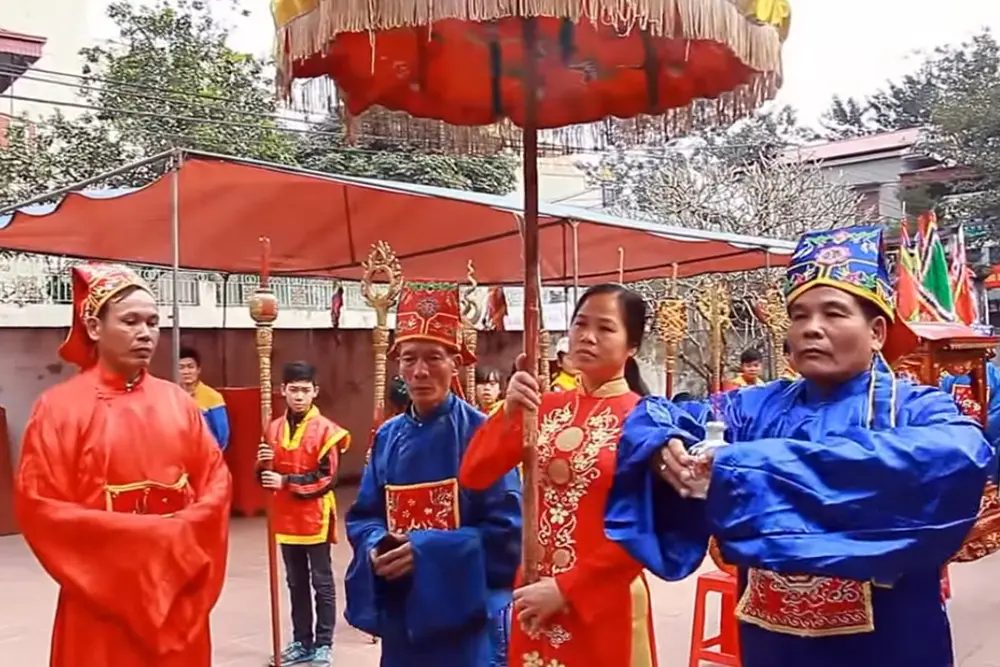 Nghi lễ tại Hội làng Lê Xá