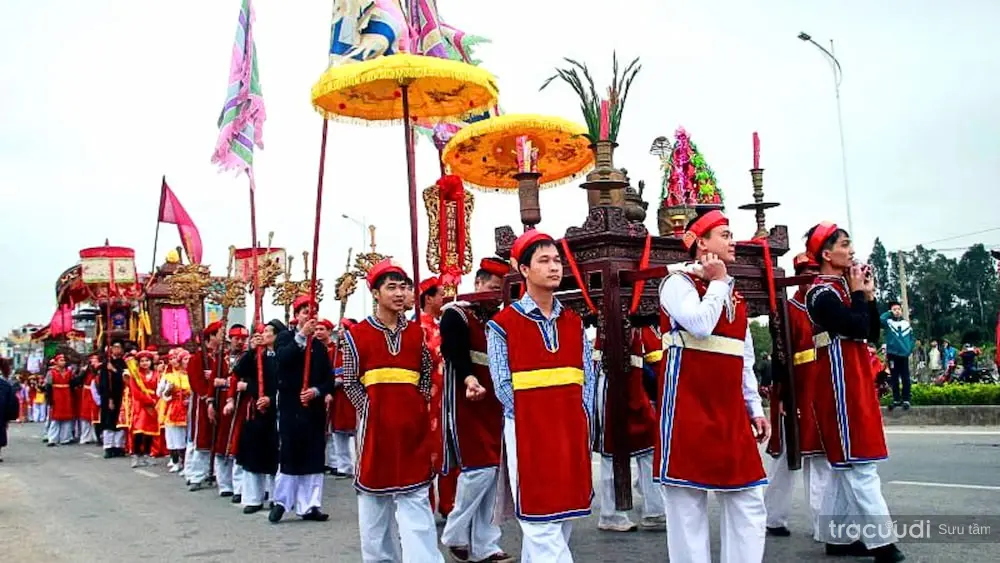 Lễ rước tại Lễ hội Lim