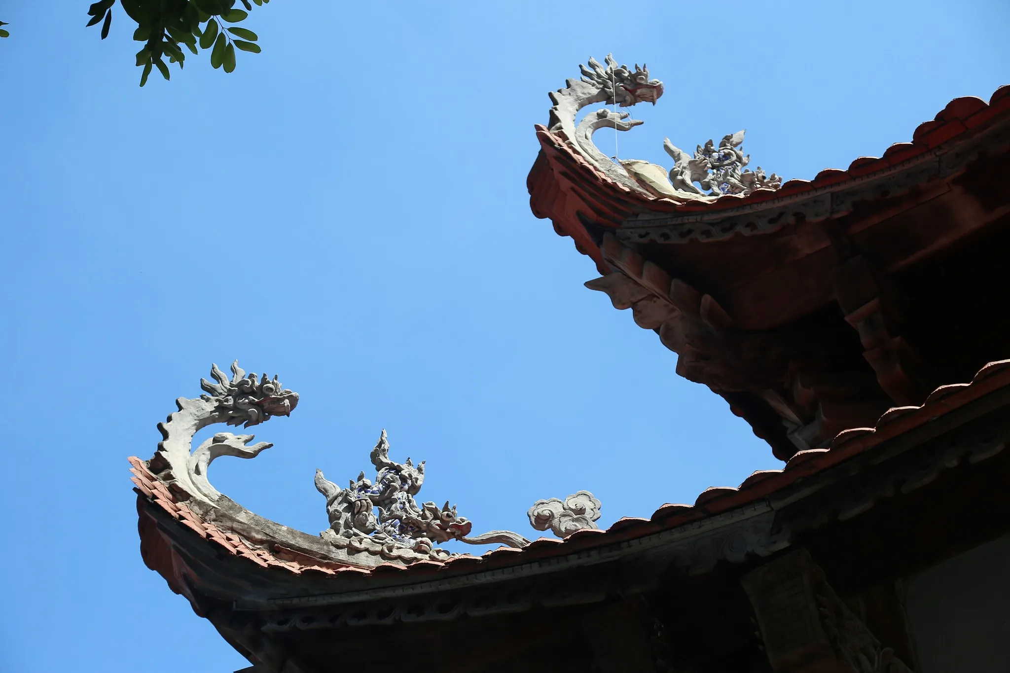 Họa tiết đầu đao mái Chùa Lưu Bái (Kiều Mai)