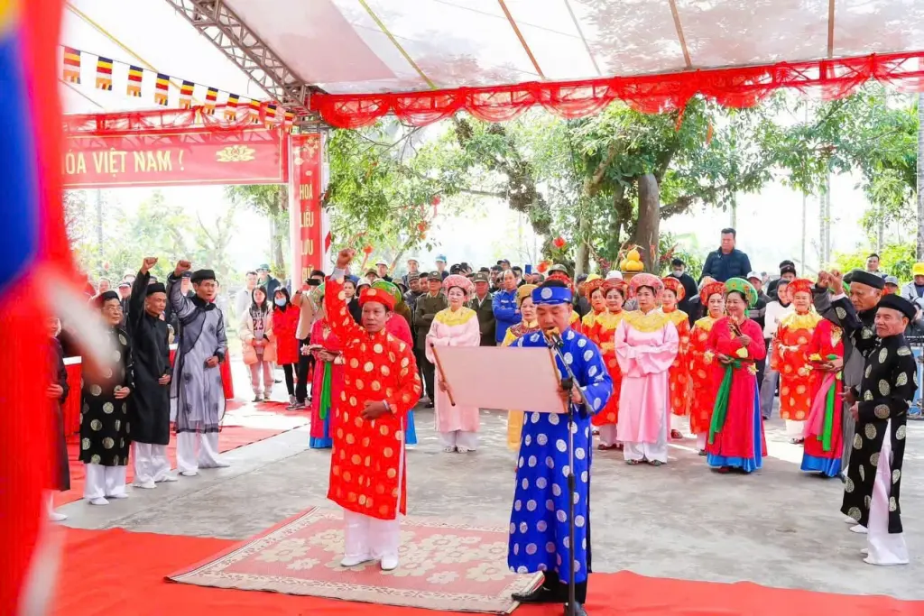 Đọc Hịch văn Minh thề trong lễ hội