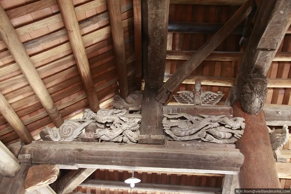 Kiến trúc bên trong Đình Ngọc Than