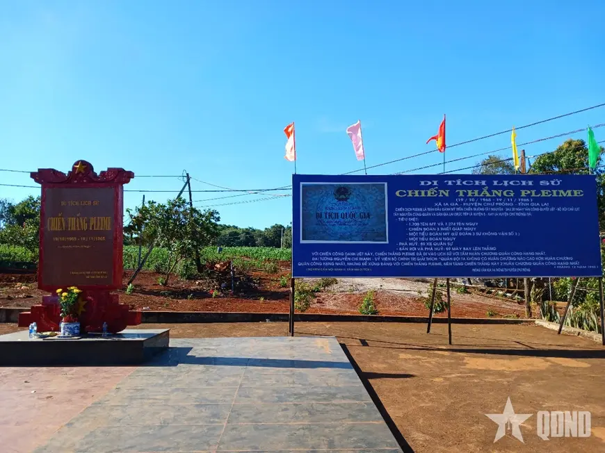 Không gian cảnh quan địa điểm chiến thắng Plei Me