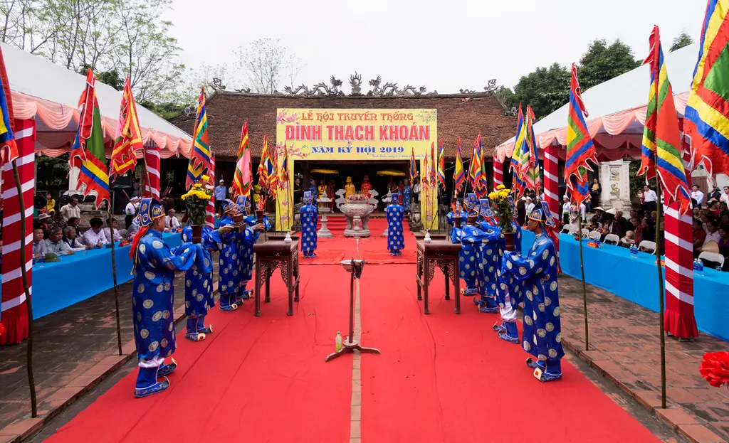 Không gian Lễ hội đình Thạch Khoán