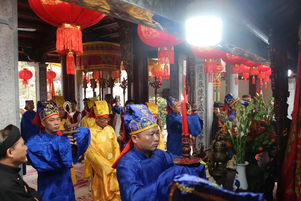 Lễ tế tại Hội đình Thượng Mạo