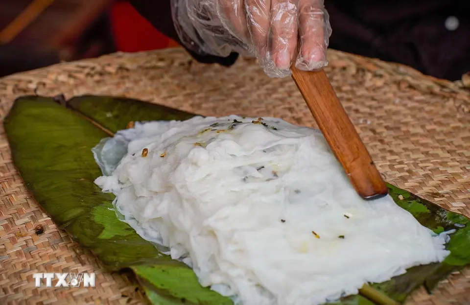 Thành phẩm bánh cuốn Thanh Trì