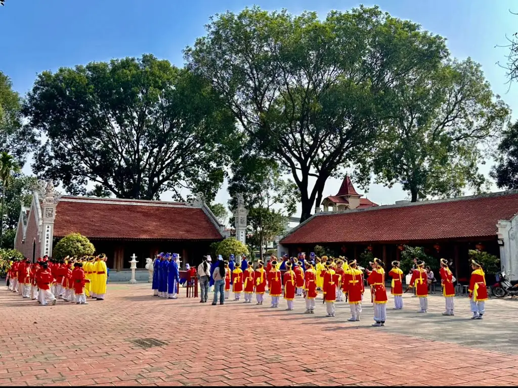 Cảnh quan không gian di tích Đình Chử Xá