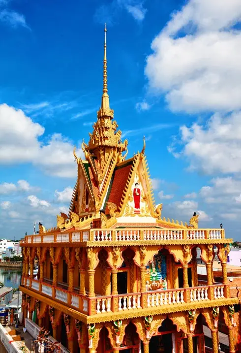 Chùa Pitu Khôsa Răngsây chụp từ trên cao