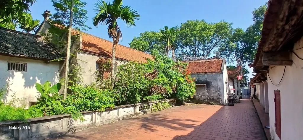 Phía sau đình làng Tốt Động