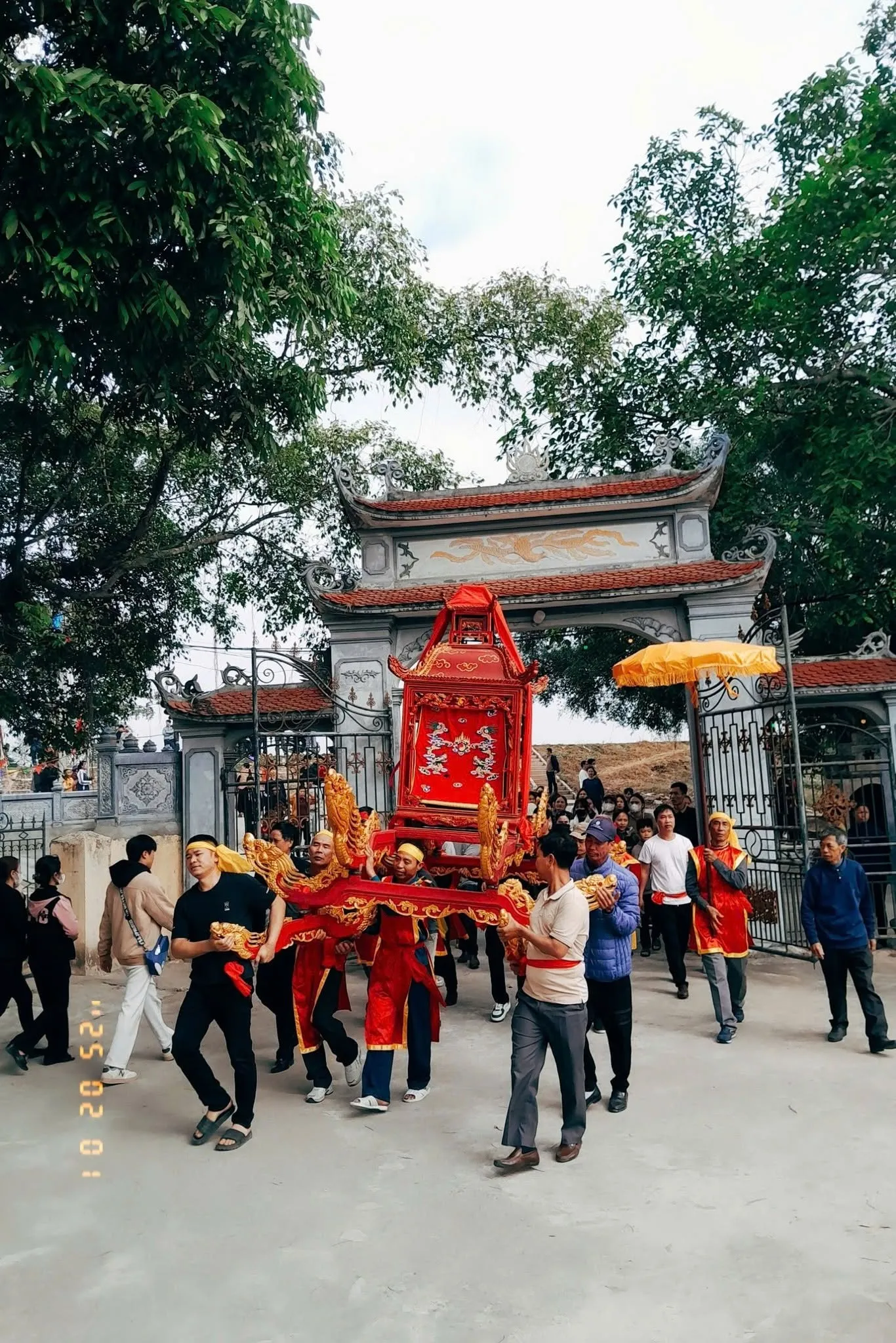 Kiệu Thánh tại Hội đền Ngọc Quế