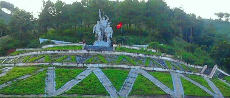 Cảnh quan khu di tích Ngã Ba Cò Nòi