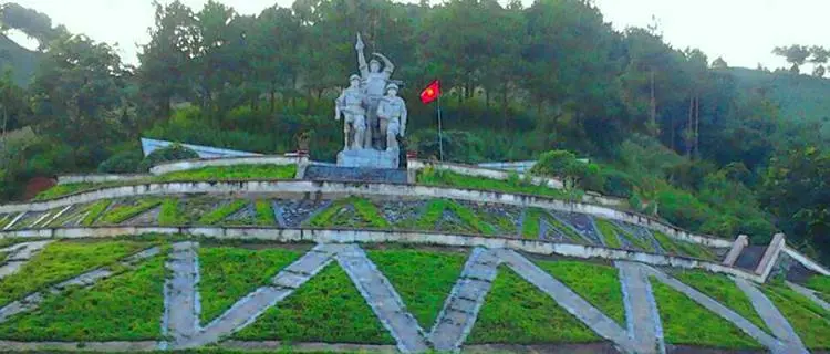 Cảnh quan khu di tích Ngã Ba Cò Nòi
