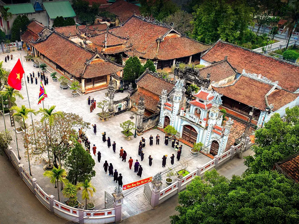 Toàn cảnh Đình Hùng Lô nhìn từ trên cao xuống