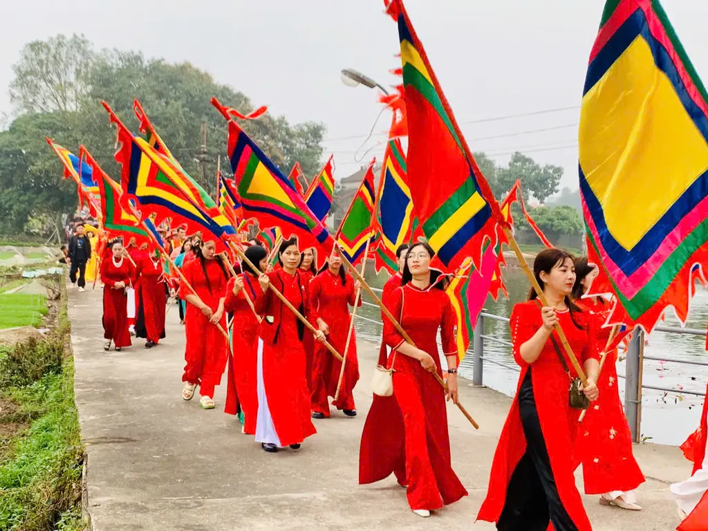Đoàn rước Hội chùa Đậu