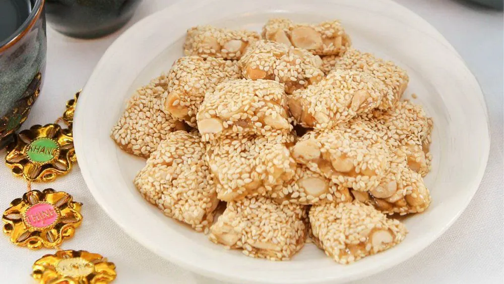 Thành phẩm bánh khô mè Bà Liễu