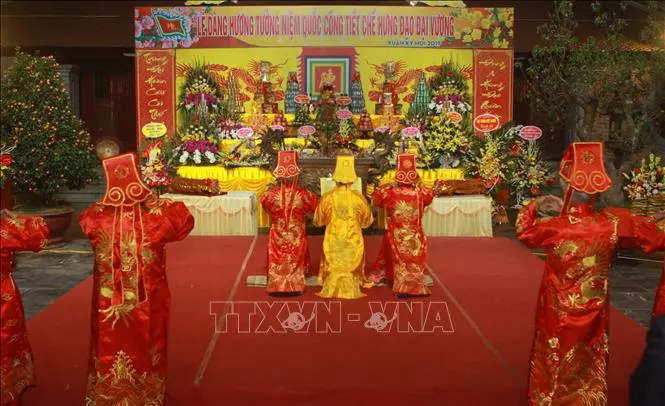 Lễ dâng hương Đức Thánh Trần tại đền A Sào
