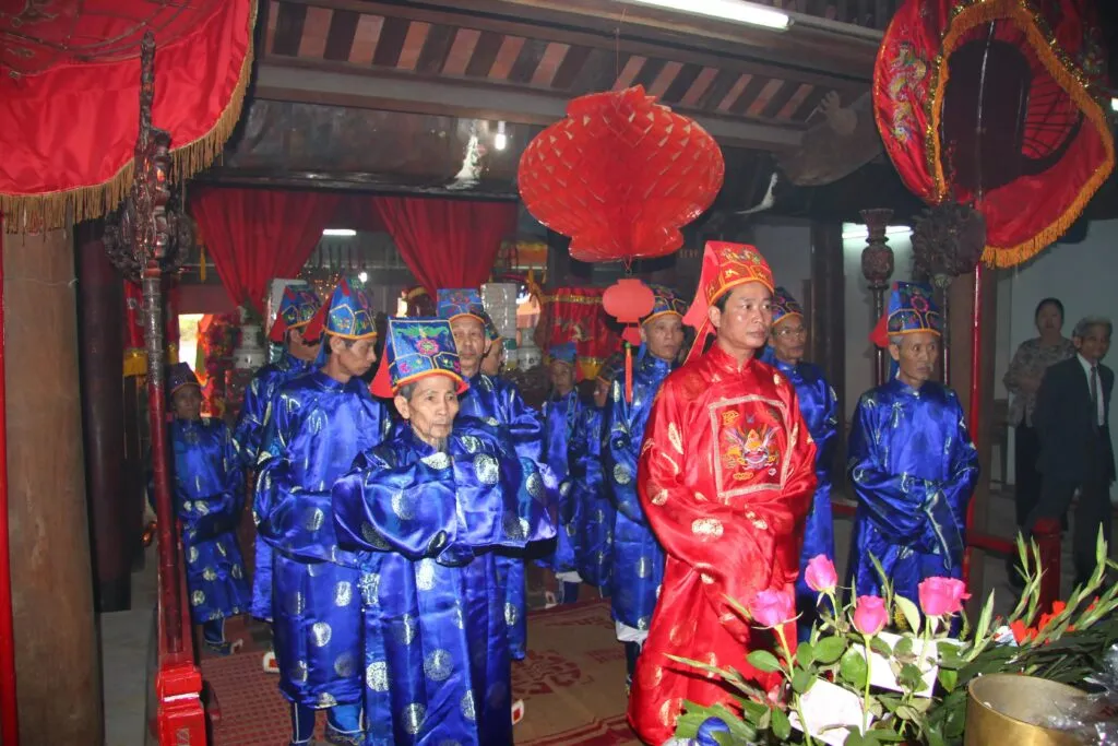 Lễ tế truyền thống tại Hội đình Đại Yên