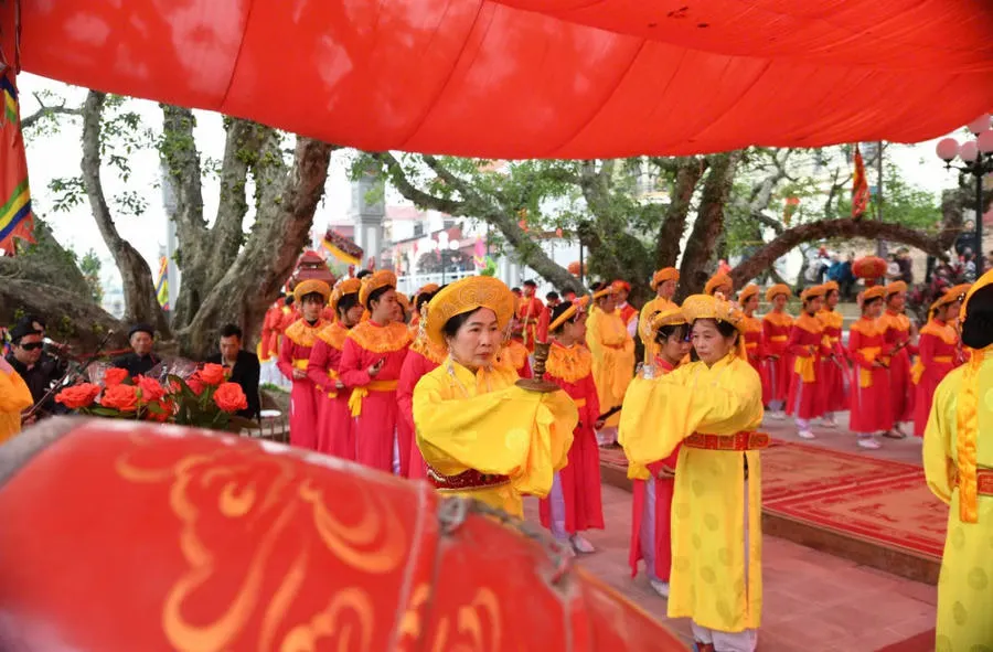 Lễ tế tại Hội làng Chử Xá