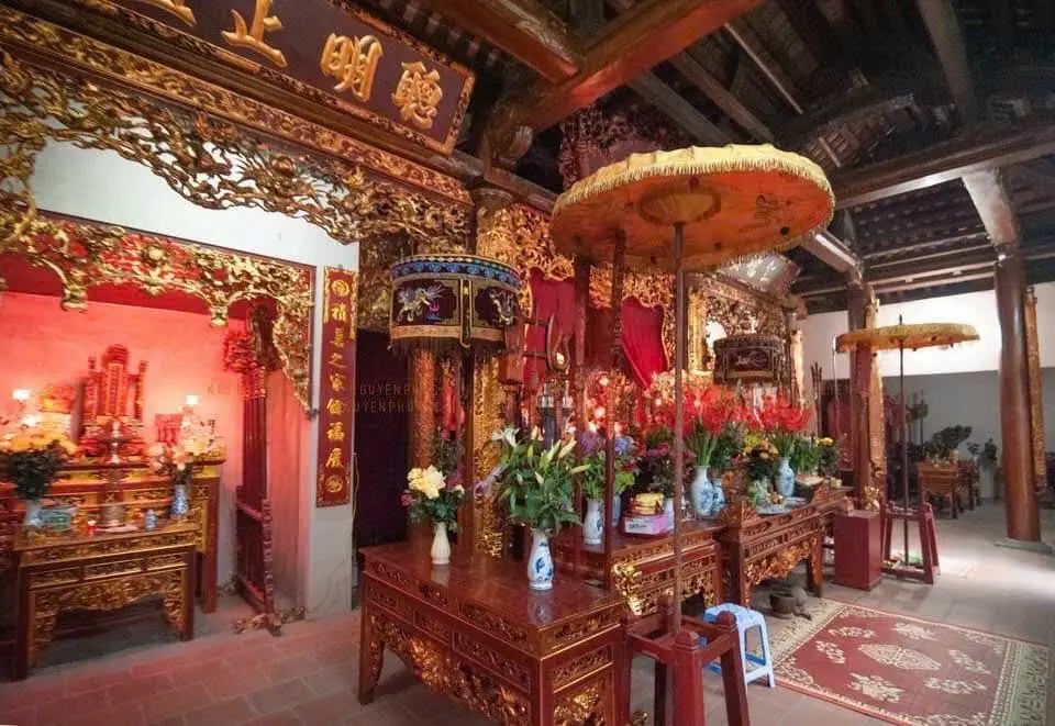 Không gian cảnh quan bên trong di tích Đình Thành Công