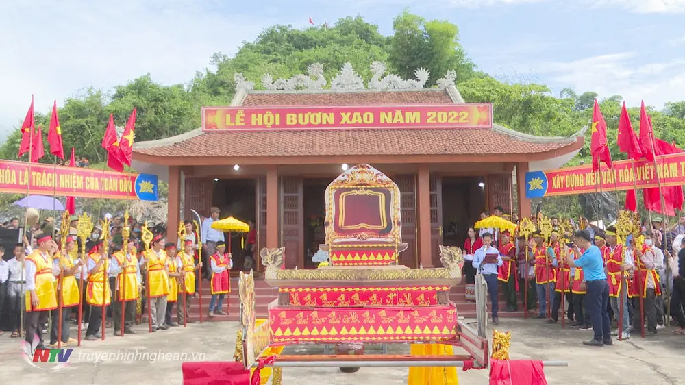 Không gian nghi lễ tại Lễ Hội Bươn Xao