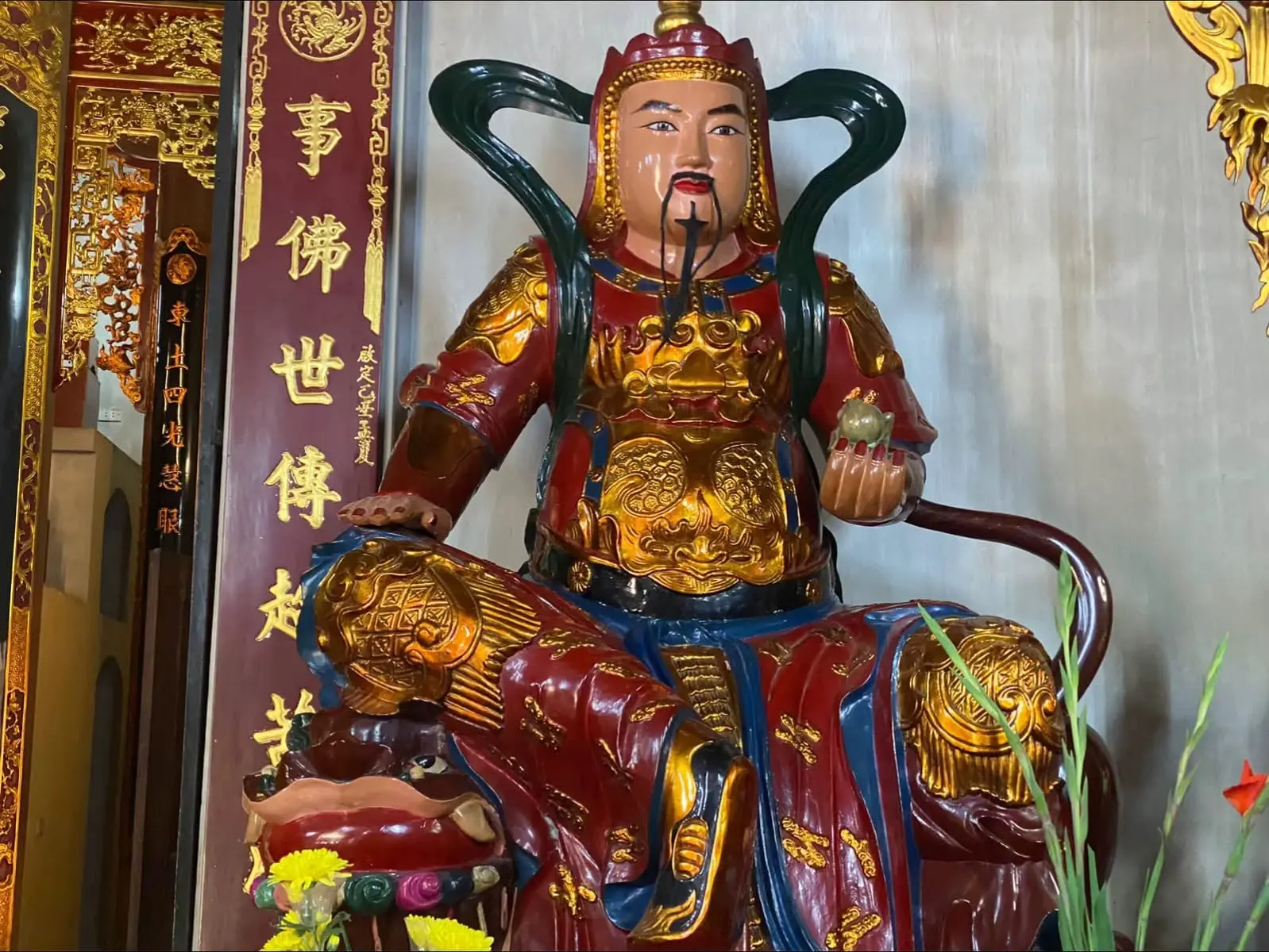 Không gian cảnh quan bên trong di tích Chùa Mậu Lương (Đại Bi)