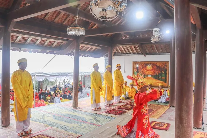 Lễ tế tại Lễ hội Đô Đài Bùi Cầm Hổ
