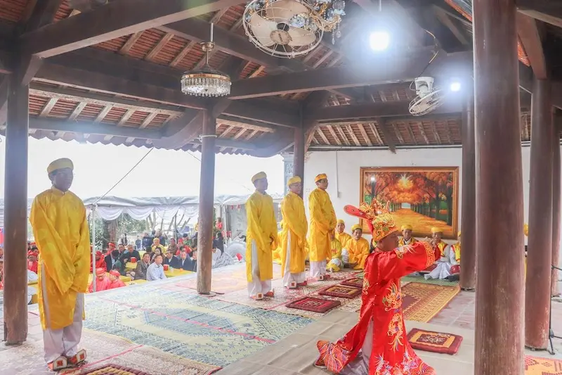Lễ tế tại Lễ hội Đô Đài Bùi Cầm Hổ