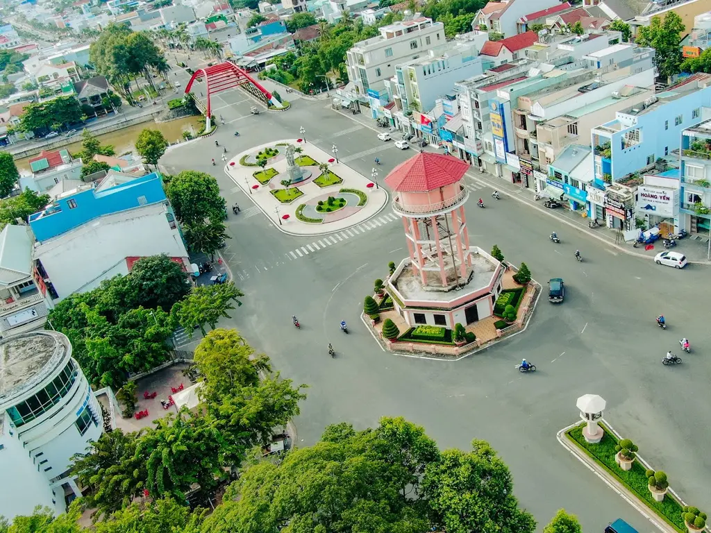 Nhà Tròn Bà Rịa chụp từ trên cao