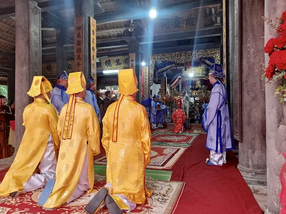 Lễ tế tại Lễ hội đình Thổ Khối