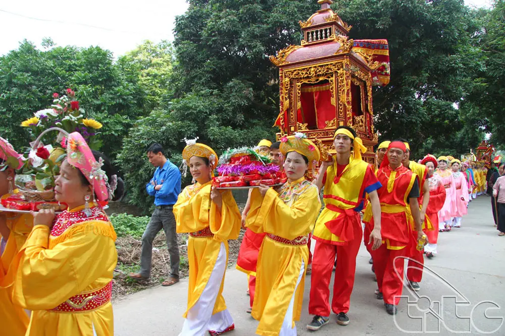 Kiệu rước Hội đền Ghềnh