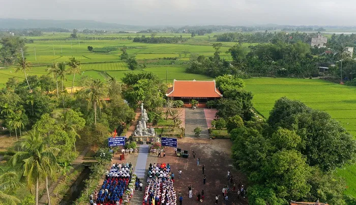 Không gian cảnh quan di tích lịch sử văn hóa Khu Chứng Tích Sơn Mỹ nhìn từ trên cao