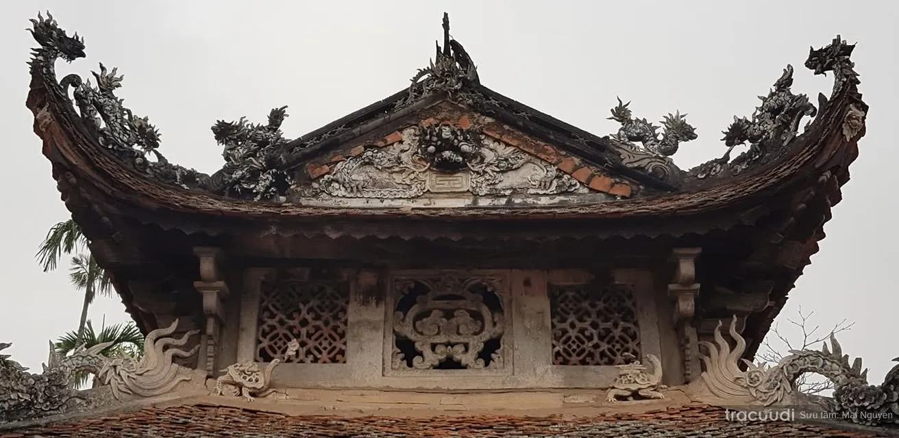 Cận cảnh kiến trúc Đình Văn La (Đình Hạ)