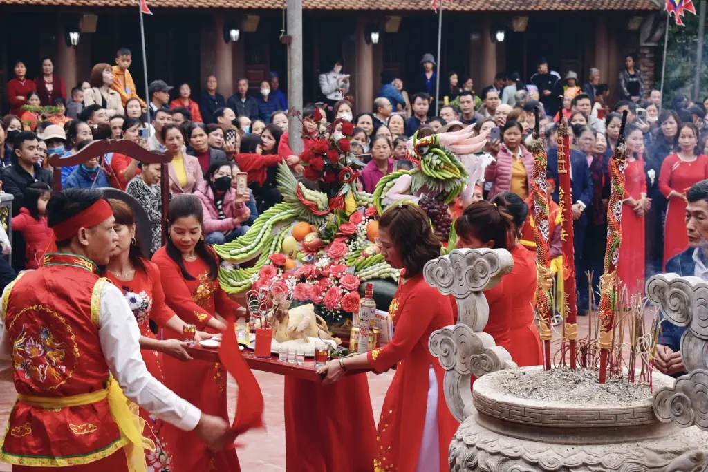 Lễ vật tại Lễ hội đền Chu Hưng