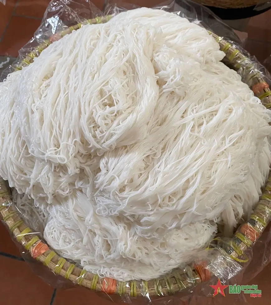 Thành phẩm bún làng Phú Đô