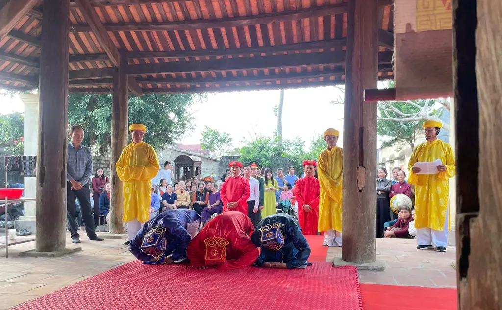 Lễ tế tại Lễ hội đền Làng Lụi