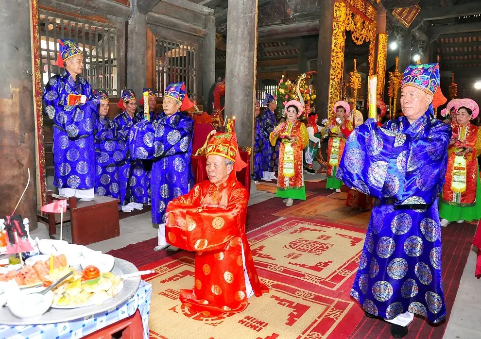 Tế lễ tại Lễ hội đình Dư Hàng