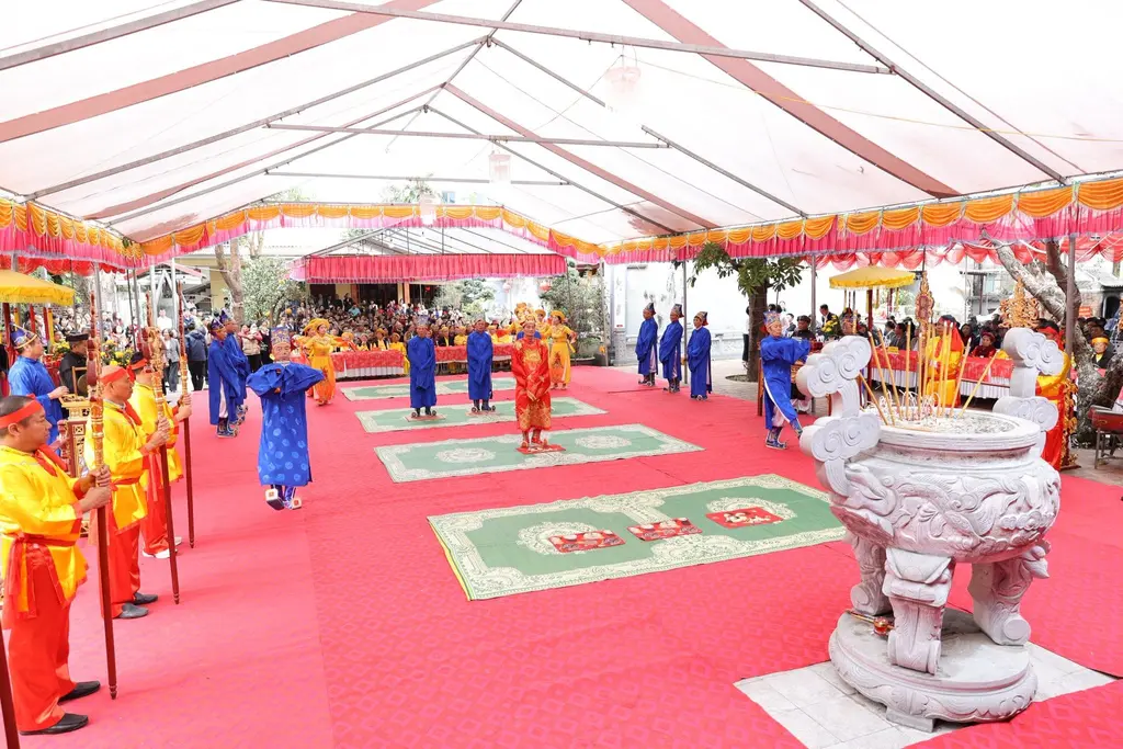 Nghi lễ tại Hội đình Cổ Nhuế