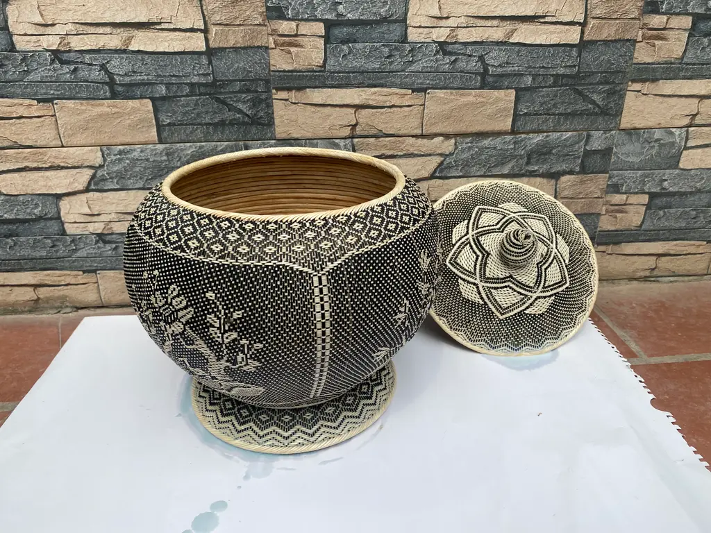 Sản phẩm hoàn thiện giành tích ủ trà Làng Nghề Mây Tre Đan Thôn Phú Vinh