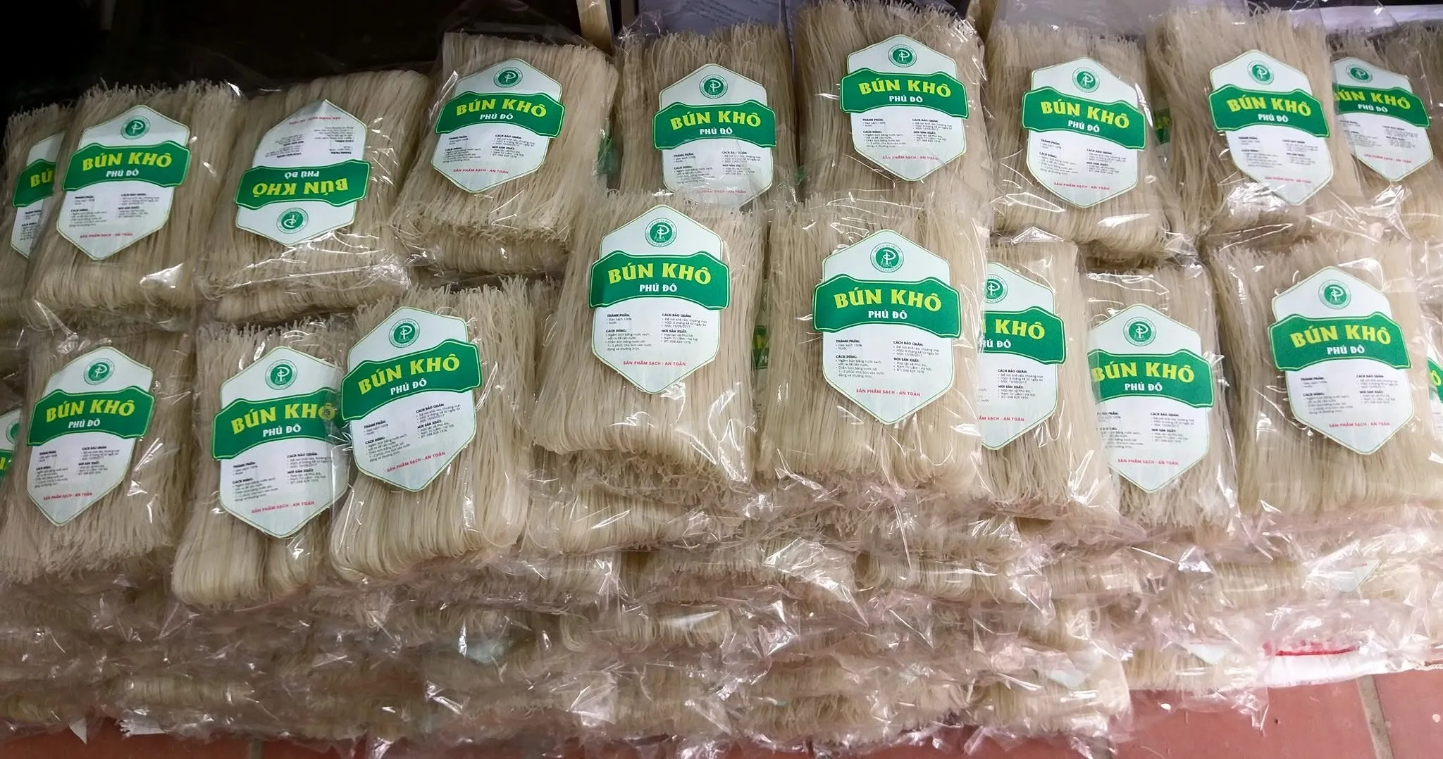 Thành phẩm bún khô Phú Đô