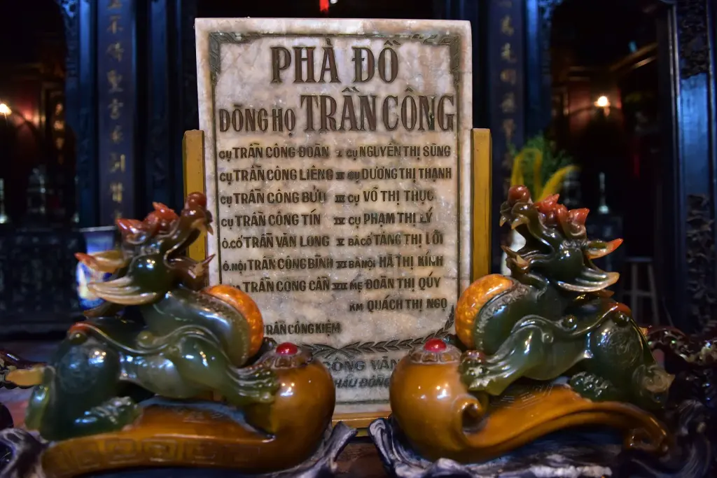 Phả đồ họ Trần Công tại Nhà cổ Trần Công Vàng