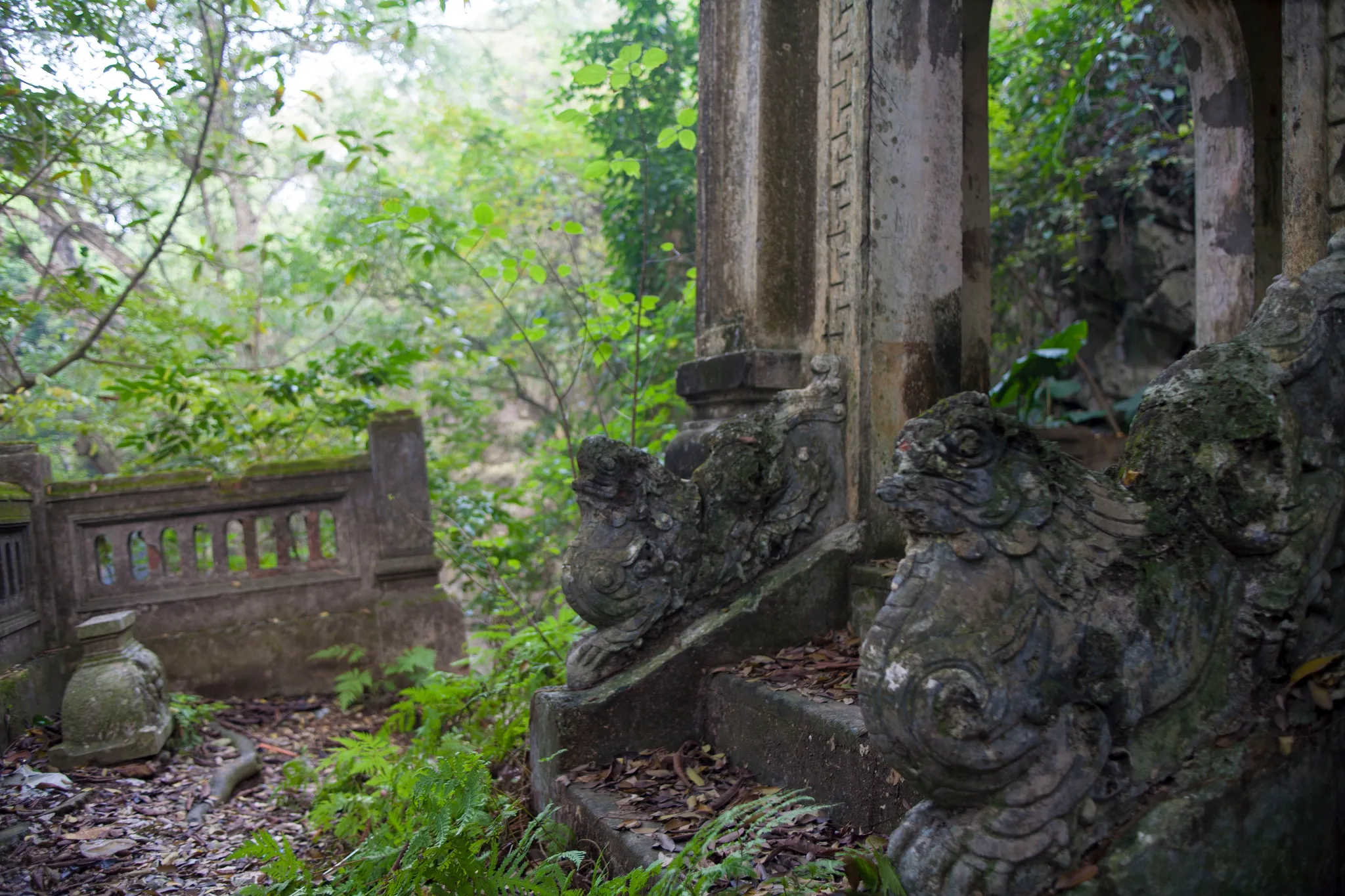 Không gian cảnh quan di tích Chùa Trầm