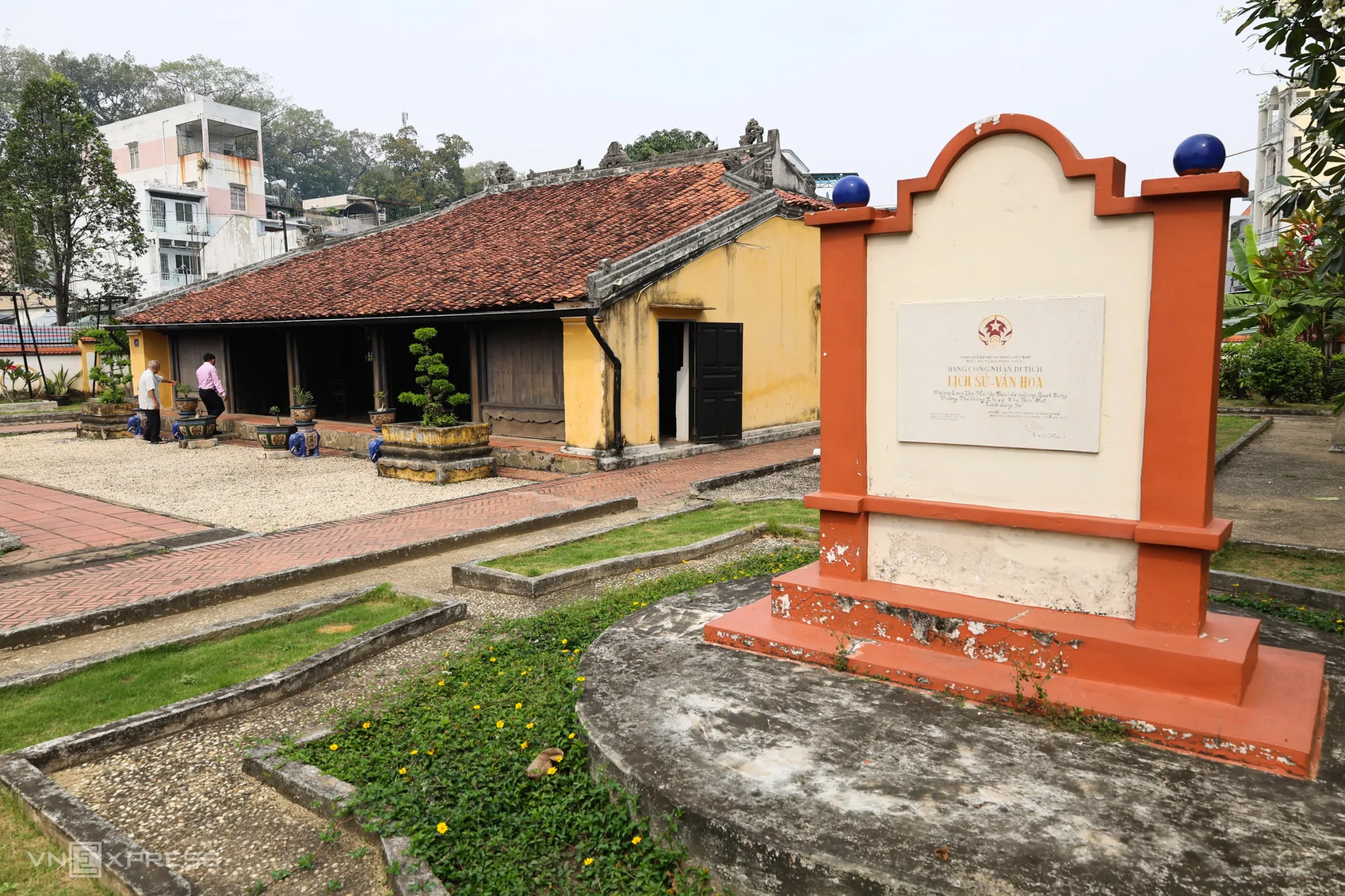 Không gian cảnh quan tại Nhà cổ Trần Văn Hổ
