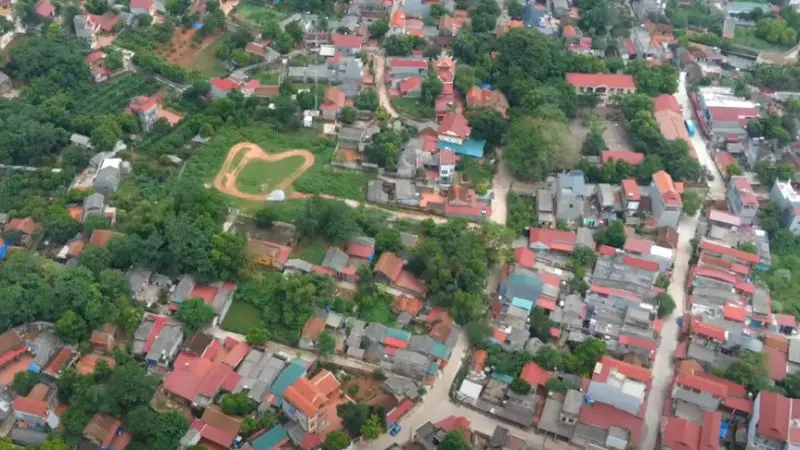 Nghĩa Địa Pháp (đồi Phủ) nhìn từ trên cao