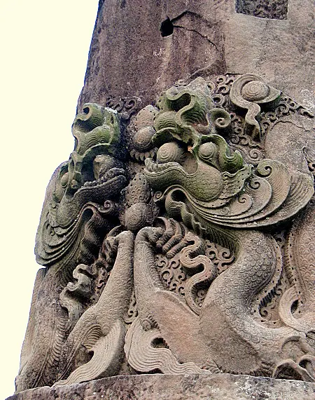 Hoa văn cột đá Chùa Dạm