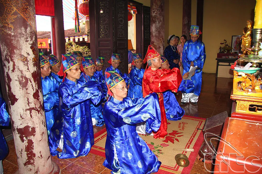 Lễ tế truyền thống tại Hội chùa Duệ Tú
